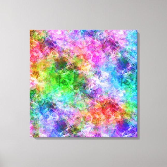 Lienzo Textura en bruto colorida (Anverso)