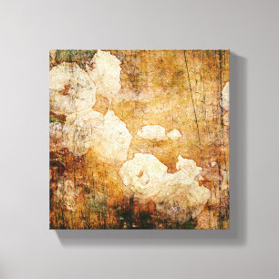 Lienzo textura floral del fondo del vintage del grunge