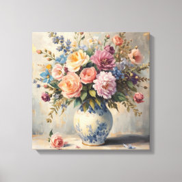 Lienzo Textura floral soñadora – Estilo de flor suave