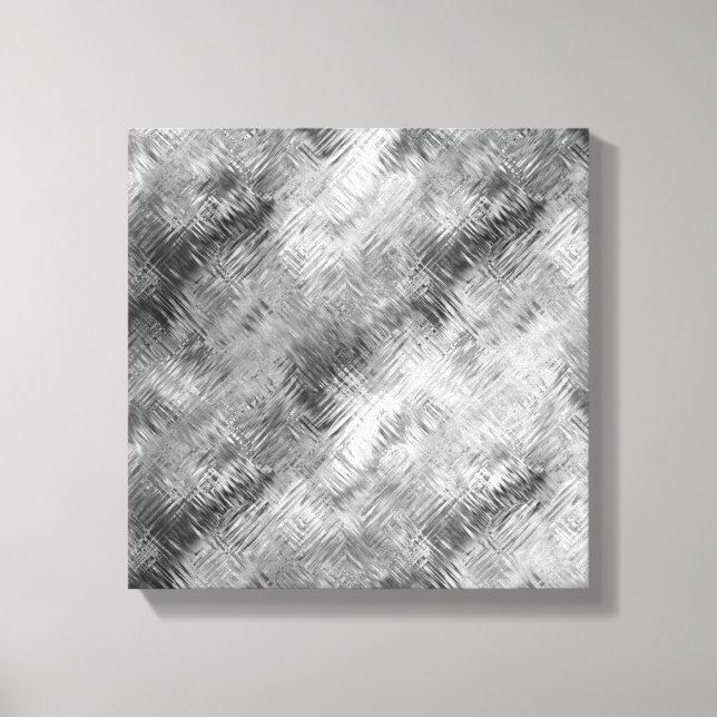 Lienzo Textura garabateada gris de hematita (Anverso)