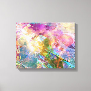 Lienzo Textura gruesa abstracta con pintura acuarela 3