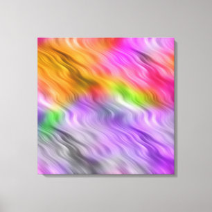 Lienzo Textura ondulada con orquídea púrpura