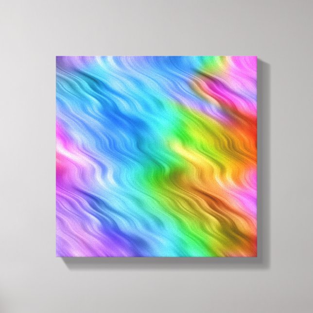 Lienzo Textura ondulada de pensamiento azul (Anverso)