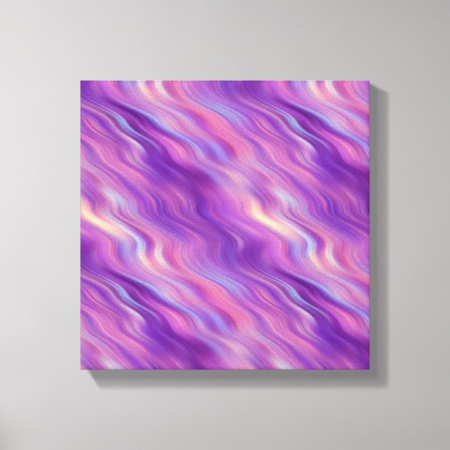 Lienzo Textura ondulada violeta púrpura (Anverso)
