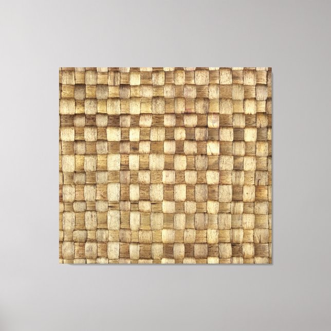 Lienzo Textura sin inconvenientes de la canasta artesanal (Anverso)