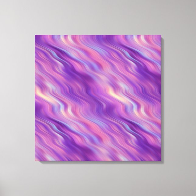 Lienzo Textura violeta púrpura ondulada (Anverso)