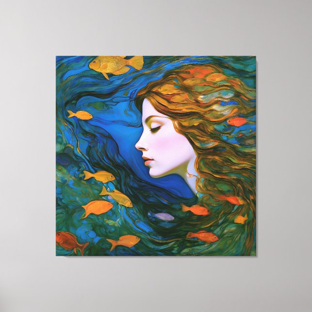 Lienzo “Thalassa” - Mujeres en el agua (Anverso)