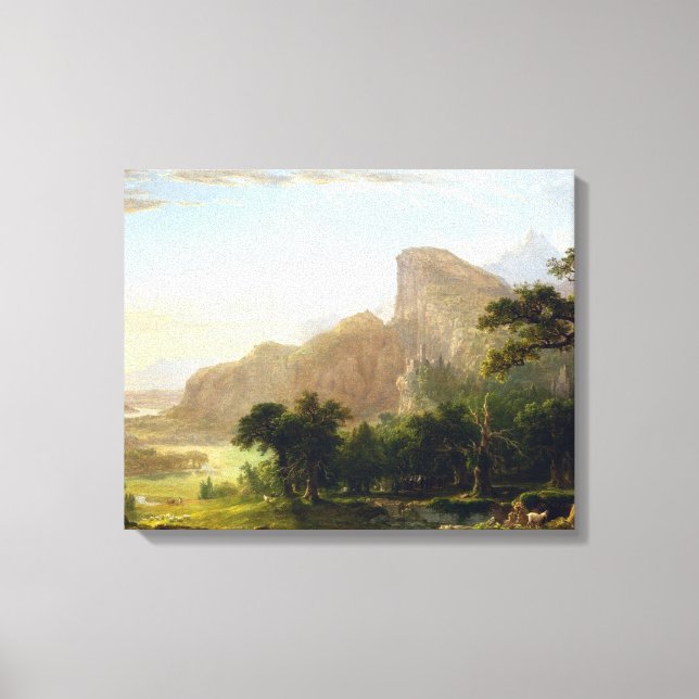 Lienzo Thanatopsis de Asher Brown Durand Landscape (Anverso)