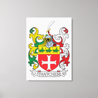 Lienzo Thatcher Family Crest