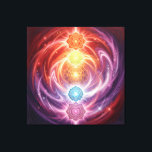 Lienzo The 7 Chakras´10<br><div class="desc">The 7 chakras are energy centers aligned along the spine that influence different areas of life — from safety and creativity to confidence,  love,  communication,  intuition,  and spirituality. When balanced,  they support harmony,  inner strength,  and overall well-being.</div>