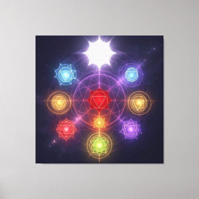 Lienzo The 7 Chakras´3 (Anverso)