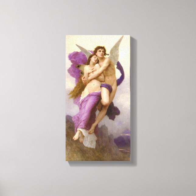 Lienzo The abduction of Psyche – William Bouguereau   (Anverso)