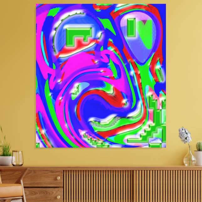 Lienzo The Artist and His Flashes of Creativity (Insitu (Sala de estar))