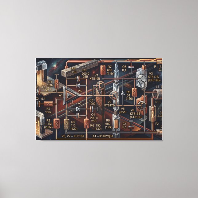 Lienzo The Astral Blueprint (Anverso)