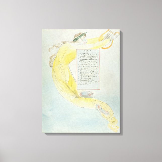 Lienzo 'The Bard', diseño 52 de 'Los poemas de Thomas Gr (Anverso)