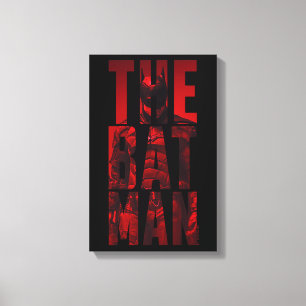 Lienzo The Batman Typography Cutout