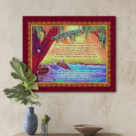 Lienzo The Blessed Man is Like A Tree Psalm 1 Stretched