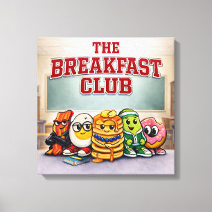 Lienzo The Breakfast Club - Adictos a la Comida