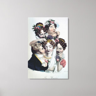 Lienzo The Bride, c.1820 (litho)