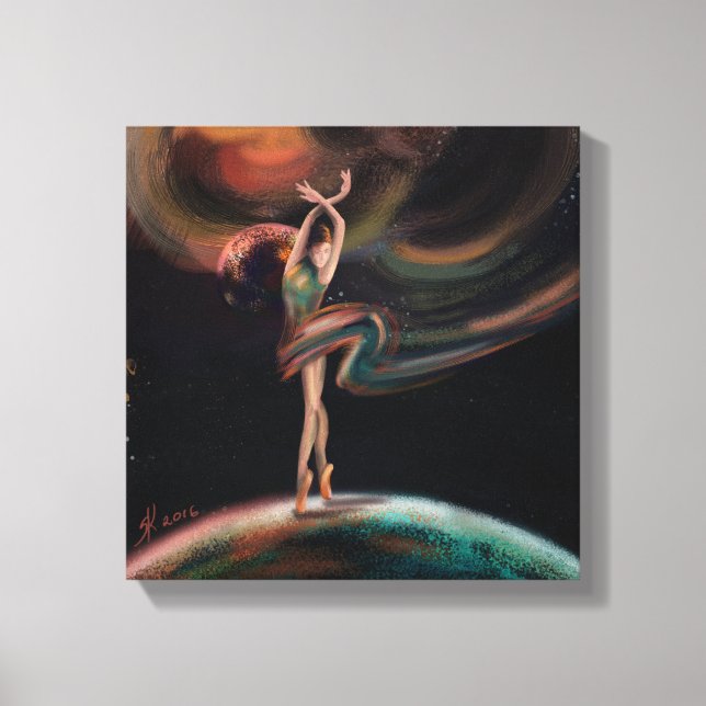 Lienzo "The Dancing Universe" (Anverso)