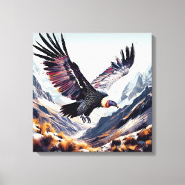 Lienzo the Ecuadorian condor flying