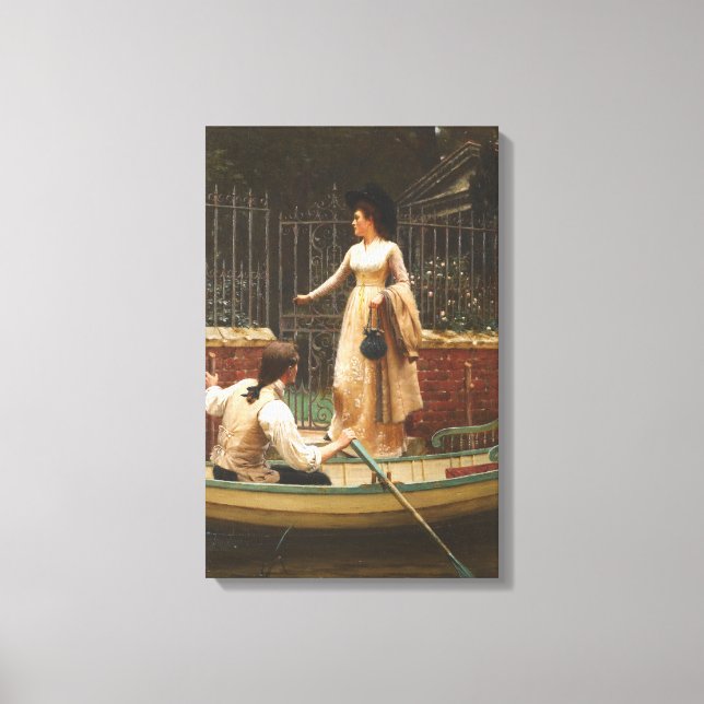 Lienzo The Elopement (Fecha romántica) (por E.B. Leighton (Anverso)