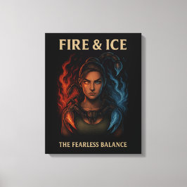 Lienzo The Fearless Balance Warrior Woman