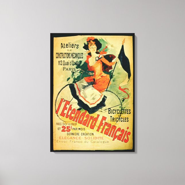 Lienzo "The French Standard", poster que anuncia el "Ate" (Anverso)
