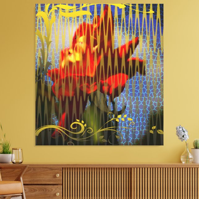 Lienzo The Golden Captivity of the Rose (Insitu (Sala de estar))