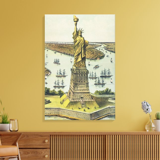 Lienzo The Great Bartholdi Statue, Statue of Liberty (Insitu (Sala de estar))