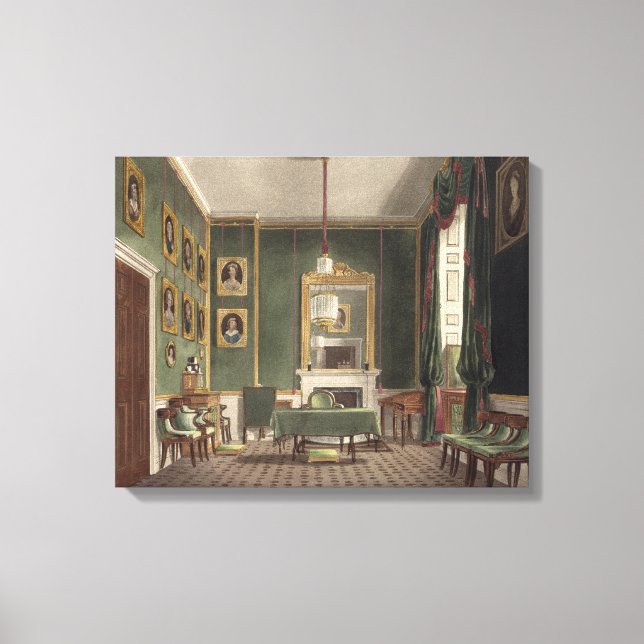 Lienzo The Green Closet, Buckingham House, de 'The Hist (Anverso)