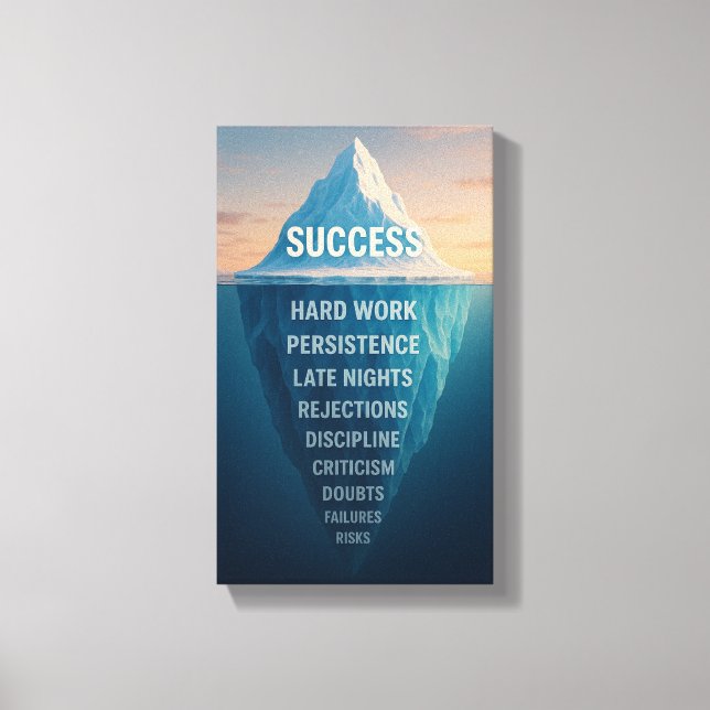 Lienzo The Iceberg of Success (Anverso)