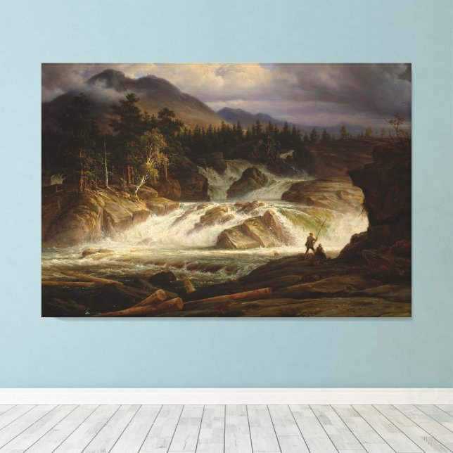 Lienzo The Labro Falls (Insitu (piso de madera))