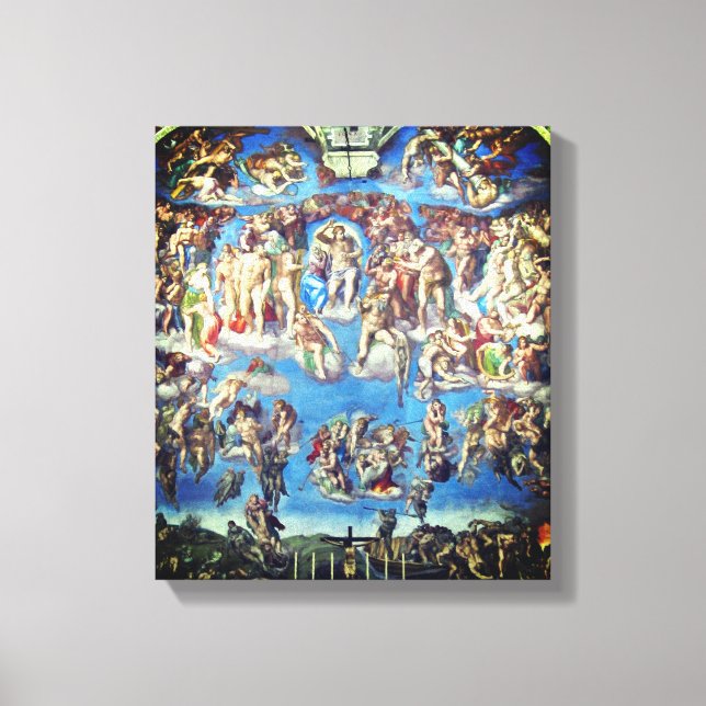 Lienzo The Last Judgment – Michelangelo Buonarroti (Anverso)
