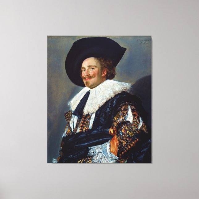 Lienzo The Laughing Cavalier de Frans Hals (1624) (Anverso)