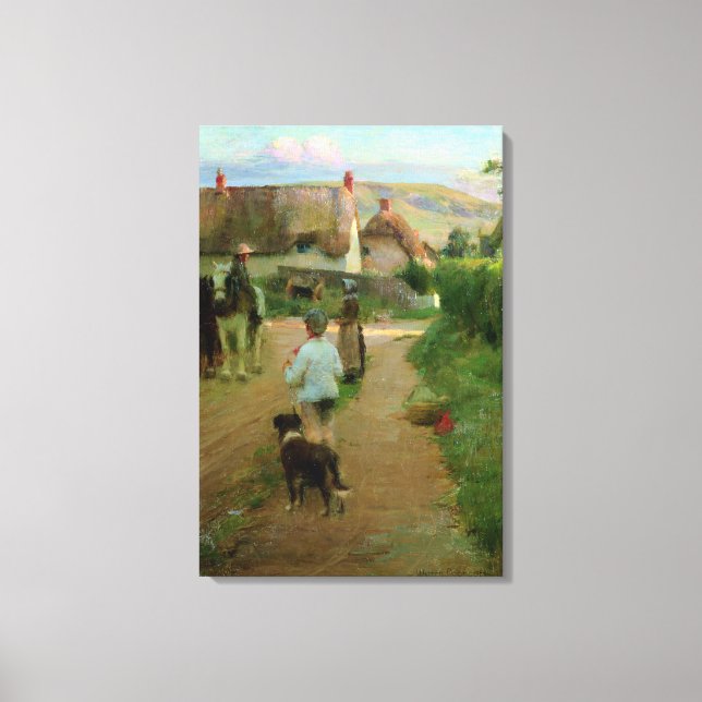 Lienzo The Loiterers, 1888 (aceite sobre lienzo) (Anverso)