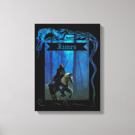 Lienzo The Lone Knight: A Journey Through the Mist