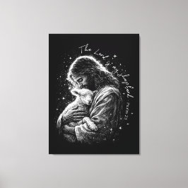 Lienzo The Lord is my Shepard. Psalm 23.