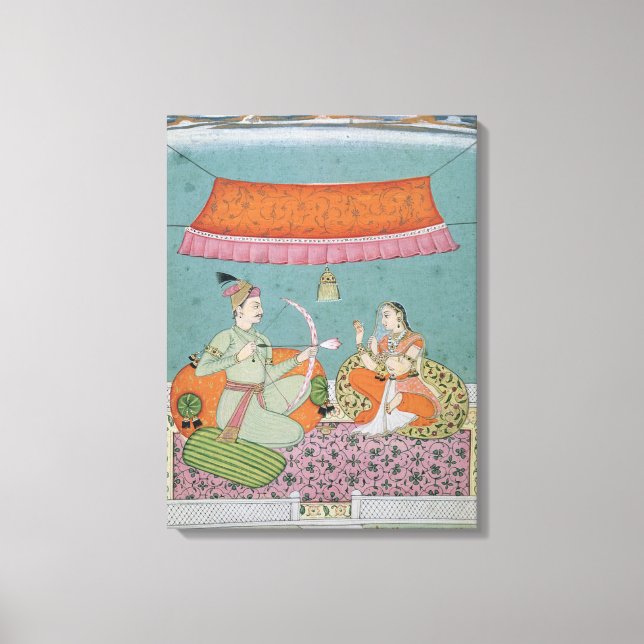 Lienzo The Lotus Arrow, Bilaspur, c.1750 (Anverso)