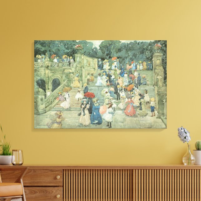 Lienzo The Mall, Central Park de Maurice Prendergast (Insitu (Sala de estar))