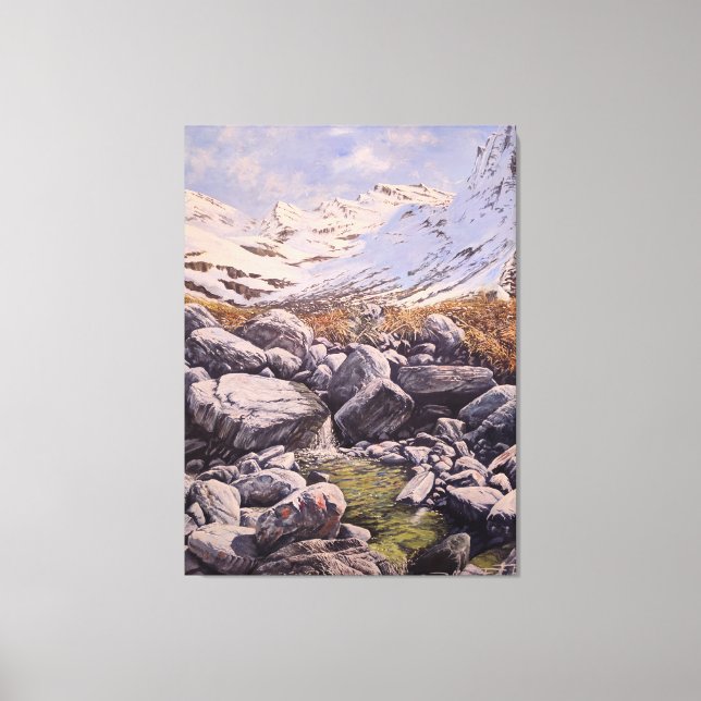 Lienzo The Might of Mountains and Rocks: wall Art  (Anverso)