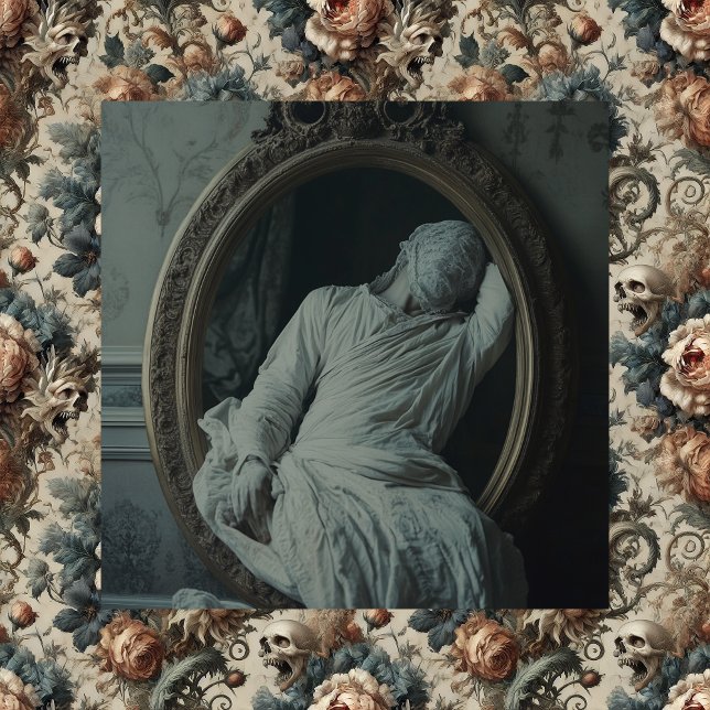 Lienzo The Mourning After – Gothic Victorian Canvas Art (The Mourning After + The Chthonic Ossuary)