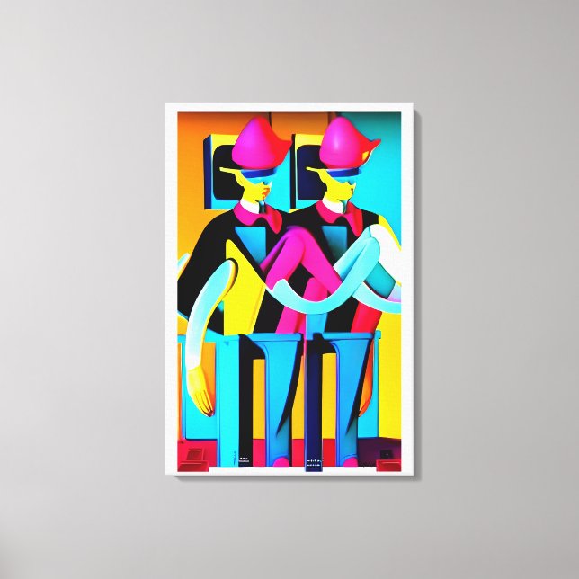 Lienzo The Muster Drill (Anverso)