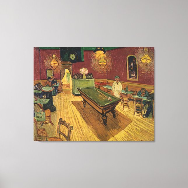 Lienzo The Night Café de Van Gogh 1888 (Anverso)