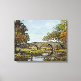 Lienzo The Old Bridge (por Theodore Robinson)