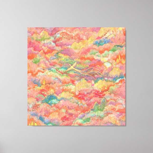 Lienzo The Phoenix's Flight to Paradise (Anverso)