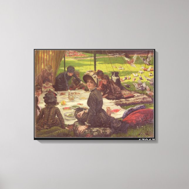 Lienzo The Picnic , c.1881-2 (Anverso)