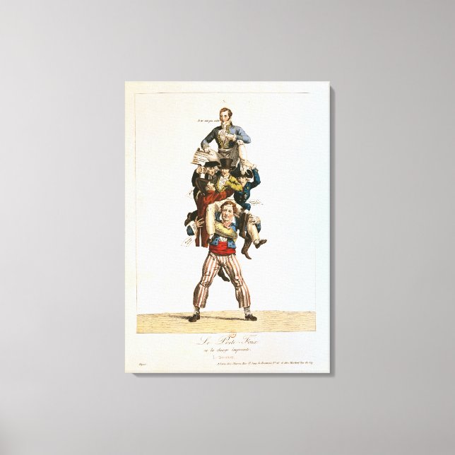 Lienzo The Porter o, The Imposing Burden, c.1820 (Anverso)