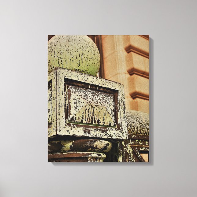Lienzo "The Post" Antique Brown - Foto Art - (Anverso)
