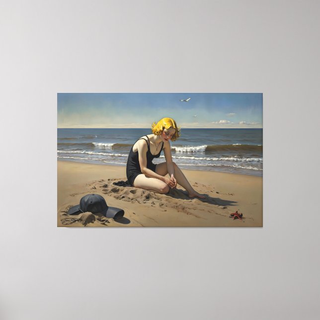 Lienzo The Red Starfish (Signed (Anverso)